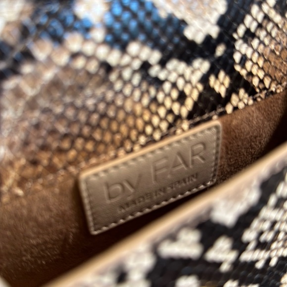 By Far Python Print Mini Top Handle Crossbody Bag - Picture 7 of 8